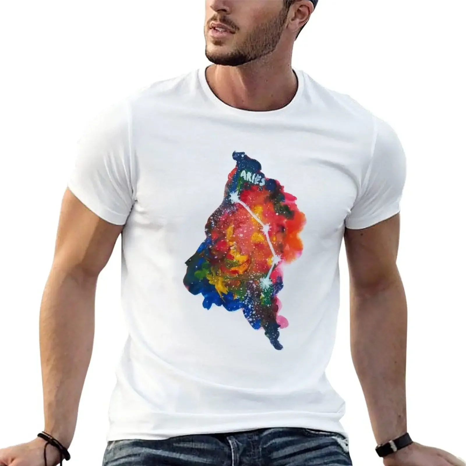 Aries Gauche Painting T-Shirt plus size t shirts vintage clothes sublime t shirt man clothes t shirt men