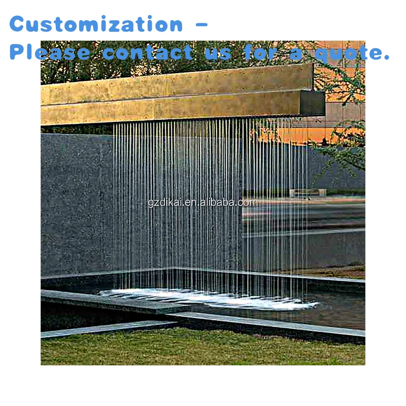 custom.Made in China High Quality Curtain Fountain Full Set Delivery Easy to Install and Customized Wall Feature