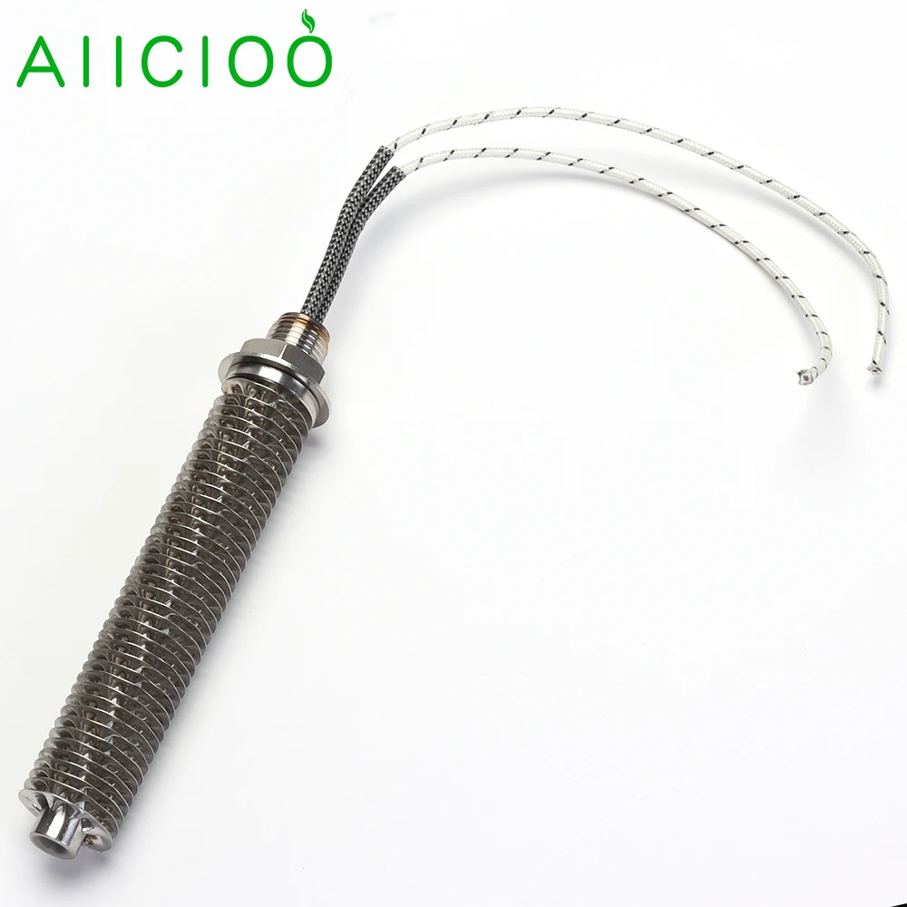 AIICIOO M18 Fin Heater for Air 220v Tubular Heating Element SUS304 Cartridge Heater Dry Burning Heater 100w/200w/300w/400w/500w