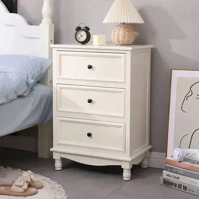 Cabinets Table Filing Bedside Nordic Storage Librero Corner White Nightstand Wood Drawers Bedroom Muebles Replica Furniture