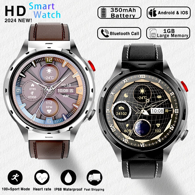 

2024 New For Huawei Xiaomi GPS Track Smart Watch Men 1.85-Inch Ultra HD AMOLED Screen 350 Mah Battery Bluetooth Call SmartWatch