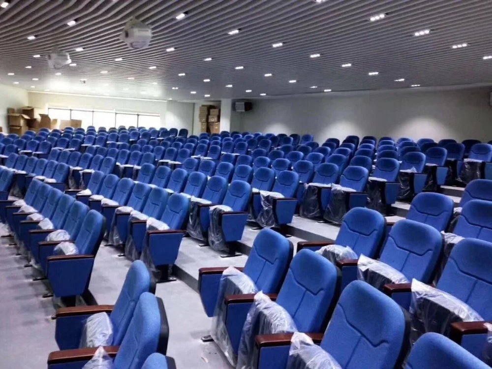 Modern college auditorium chairs seating,lecture hall seating auditorium chair,spare armrest auditorium chair with writing pad