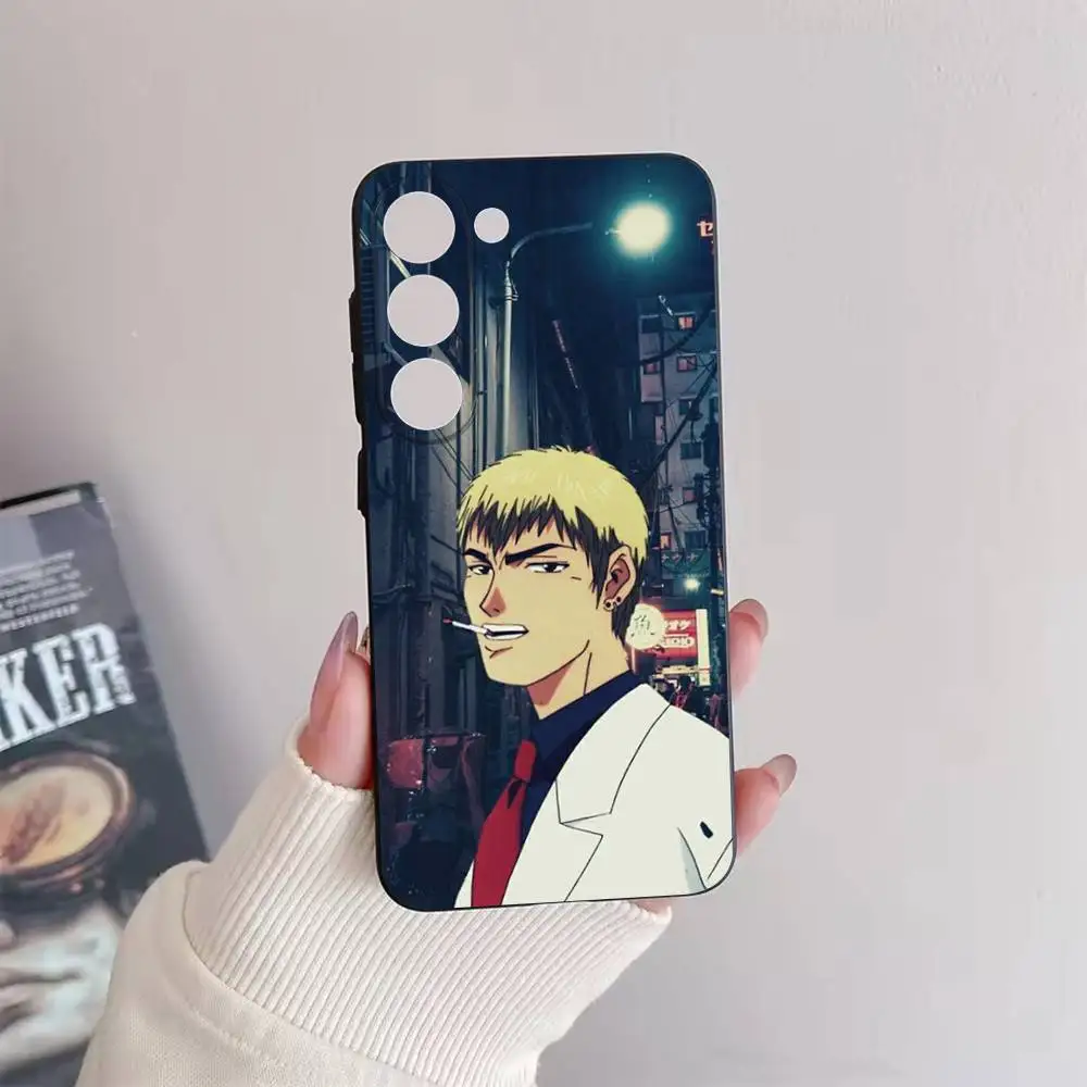 Funda de teléfono Great Teacher Onizuka GTO para Samsung Galaxy A73,72,51,53,52,71,22,5G,Note,J7,8,9 funda negra suave