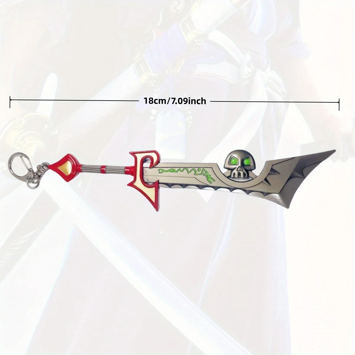 Espada Katana de Metal de 7 pulgadas World of Warcraft Ashbringer, sable samurái Original japonés, cuchillo Ninja, accesorios de Cosplay, juguete de utilería