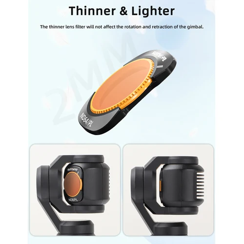 Imagen 2 del producto Sunnylife para DJI Osmo Pocket 3 NDPL CPL Kit de filtros para DJI POCKET 3 ND8 ND16 ND32 ND64 MCUV filtros de lente juego protector de cardán