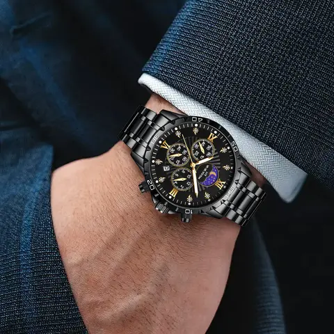 10 best sales पुरुषों के लिए हीरे की घड़ी - №5