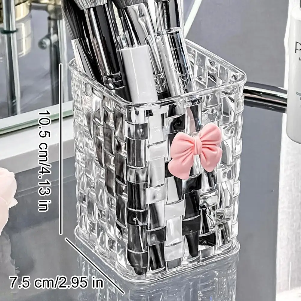 Clear acrylic makeup brush storage box office makeup organizer lip gloss storage stand nail polish drawer jewelry box