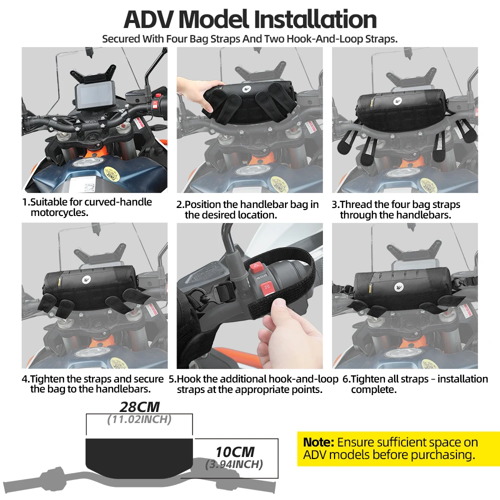 Rhinowalk دراجة نارية حقيبة مقود الدراجة مقاوم للماء العالمي 2L الدراجات السفر الكتف تخزين حقيبة الهاتف دراجة نارية الملحقات #5