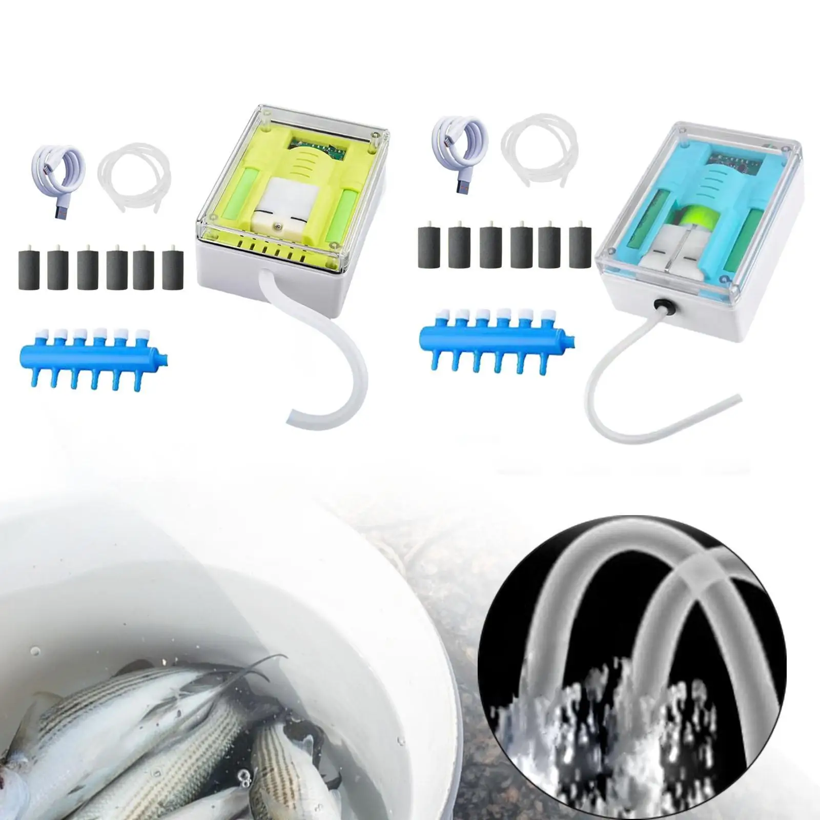 

Портативный аквариумный воздушный насос, прочный, регулируемый, непромокаемый, практичная гибкость, воздушный барботер для аквариума, общежития