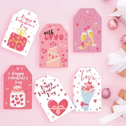 48Pcs Valentine's Day Paper Tags I Love You Hanging Label for Valentine's Day Wedding Party Decoration Gifts Wrapping Supplies