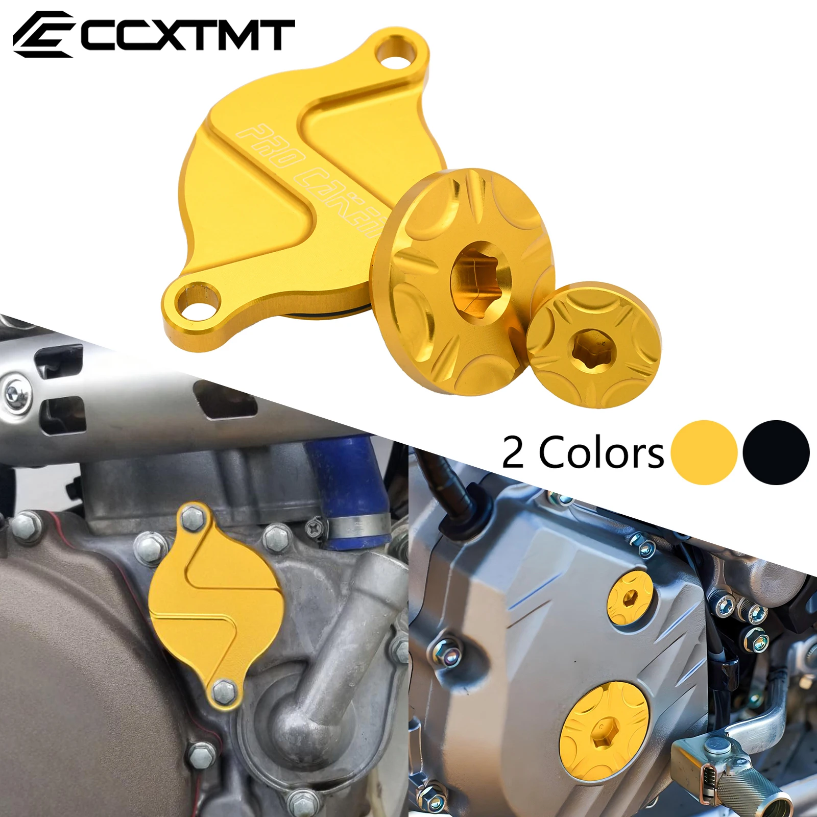 Motorcycle CNC Oil Filter Cover Protect Cap Engine Timing Bolts Set For Suzuki RMZ250 RMZ450 RMX450Z 2005-2016 2017 2018 2019