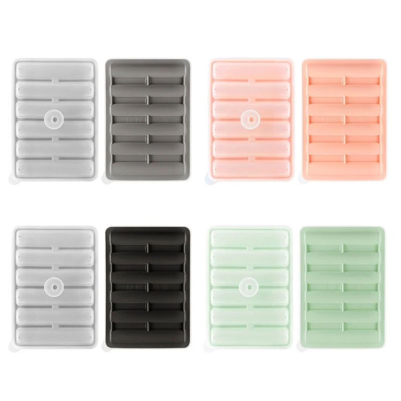 

2Pcs Ices Cube Trays Long Cylinders Ices Maker Ices Cube Silicone Mold for Cocktails,Whiskies,Soups and Frozens Treat Dropship