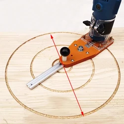 Circle Cutting Jig For Makita Electric Hand Trimmer Wood Router Milling Circle Slotting Trimming Machine Woodworking Tools