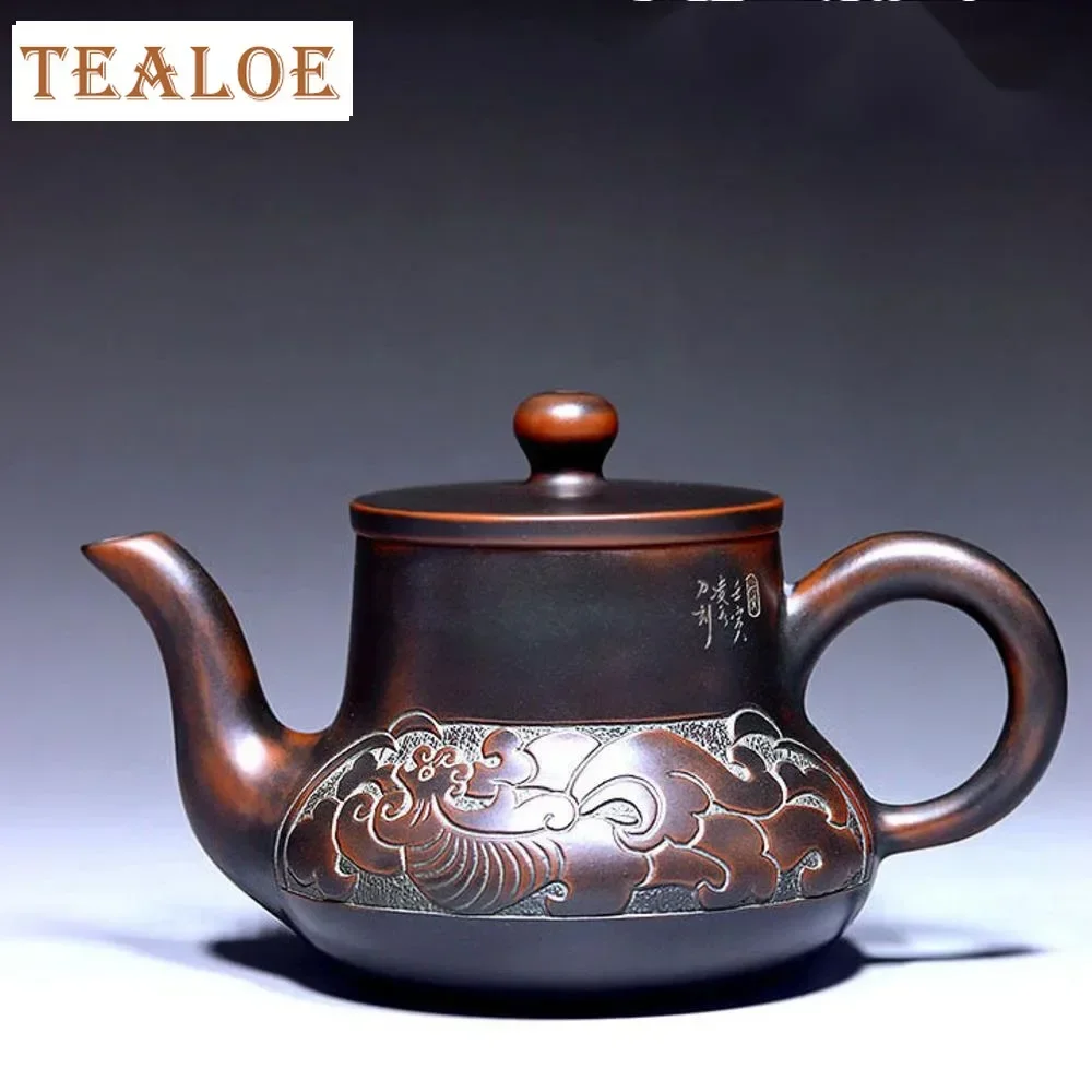 180ml Master Handmade Qingzhou Nixing Pottery Teapot Boutique Filter Beauty Kettle Chinese Zisha Infuser Home Set Accessories