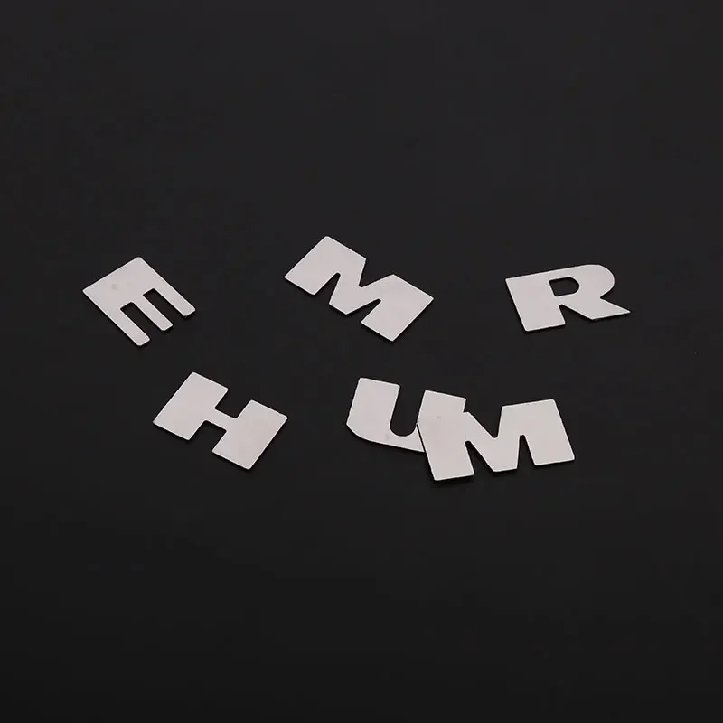 For Hummer H2 Stainless steel Mirror Chrome Car Rear Tailgate Rear Bumper Letters Letter Inserts Trim sticker Car Accessories