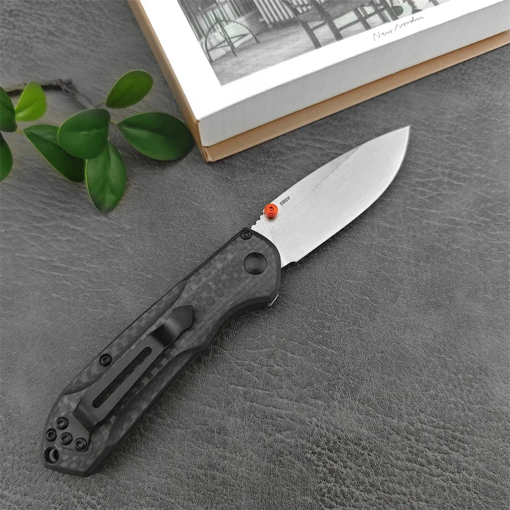 New Folding Knife BM 565 Freek Mini D2 Drop Point Blade Carbon Fiber Handle Hand Tool Survival Self Defense Outdoor Knife