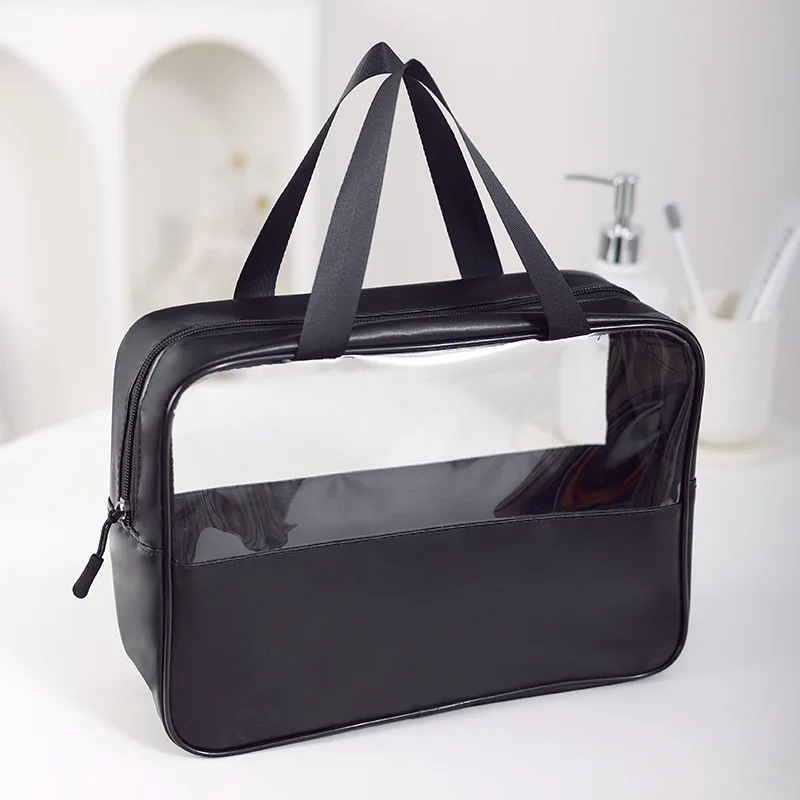 Portable Travel Cosmetic Bag Women Transparent Makeup Bag Large-Capacity Bath Wash Bags Multifunction Waterproof Storage Case