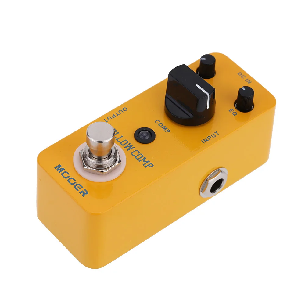 Mooer Compressor Effects Synthesizer Guitar Effect Pedal Footswitch Electric Processor Mcs2 Yellow Comp Effector Compression