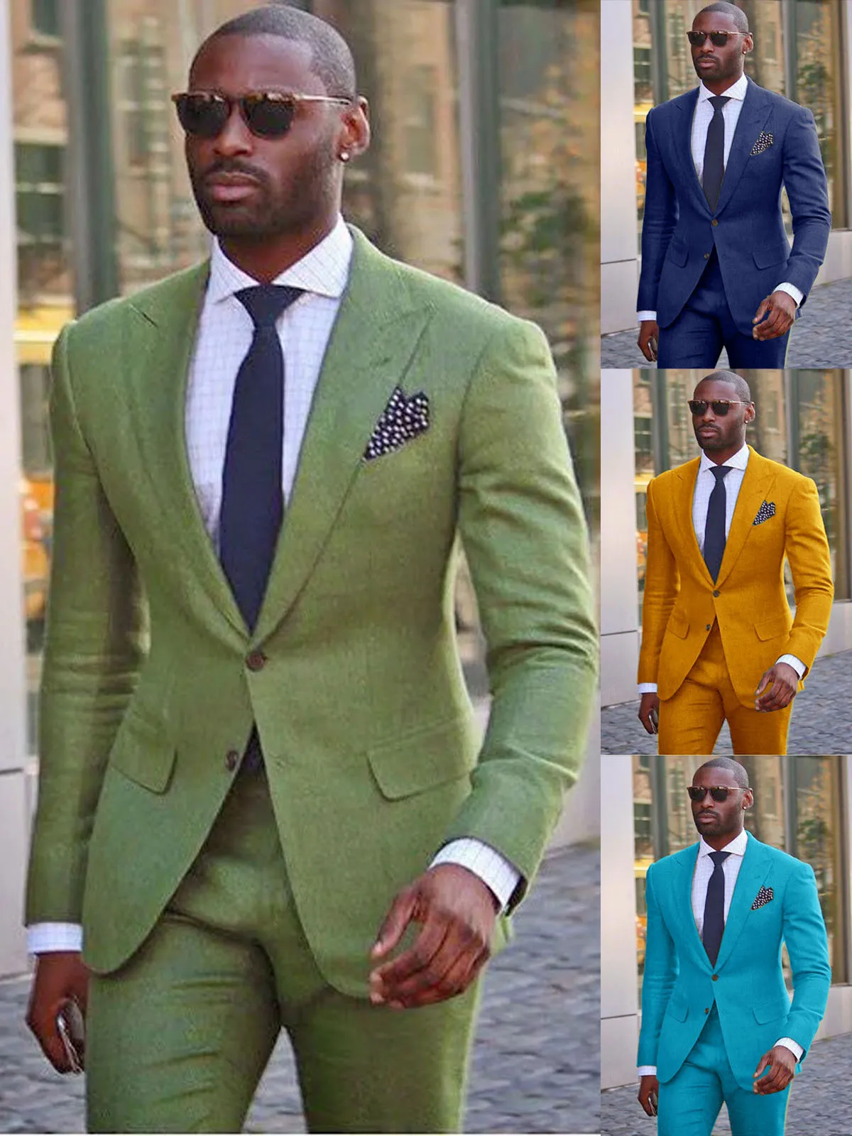 

Льняные повседневные костюмы для мужчинgano Peaked Lapal Slim Fit однотонные смокинги наряды для мужчин костюмы Homme Trajes Para Hombre мужские костюмы