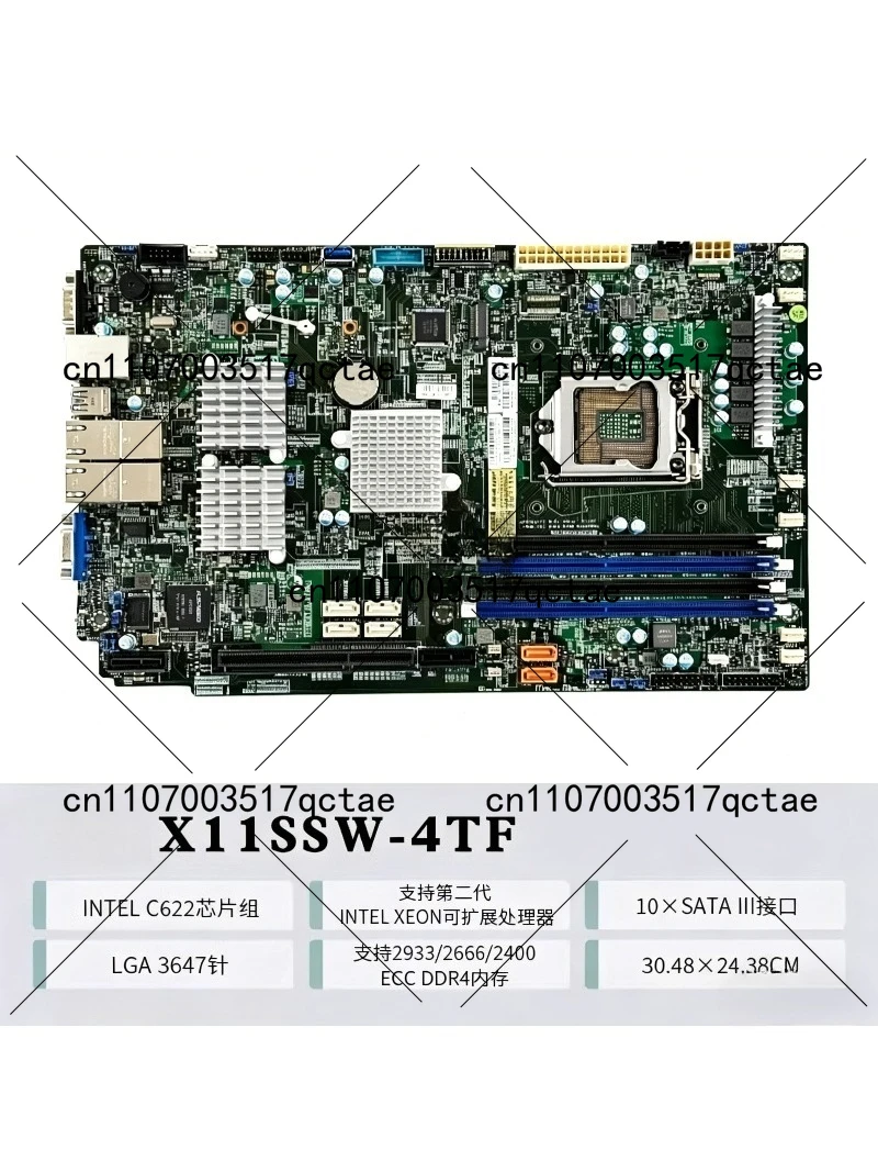X11SDV-4C-TLN2F, D-2123IT quad-core NAS server motherboard, dual 10 Gigabit ports view 2