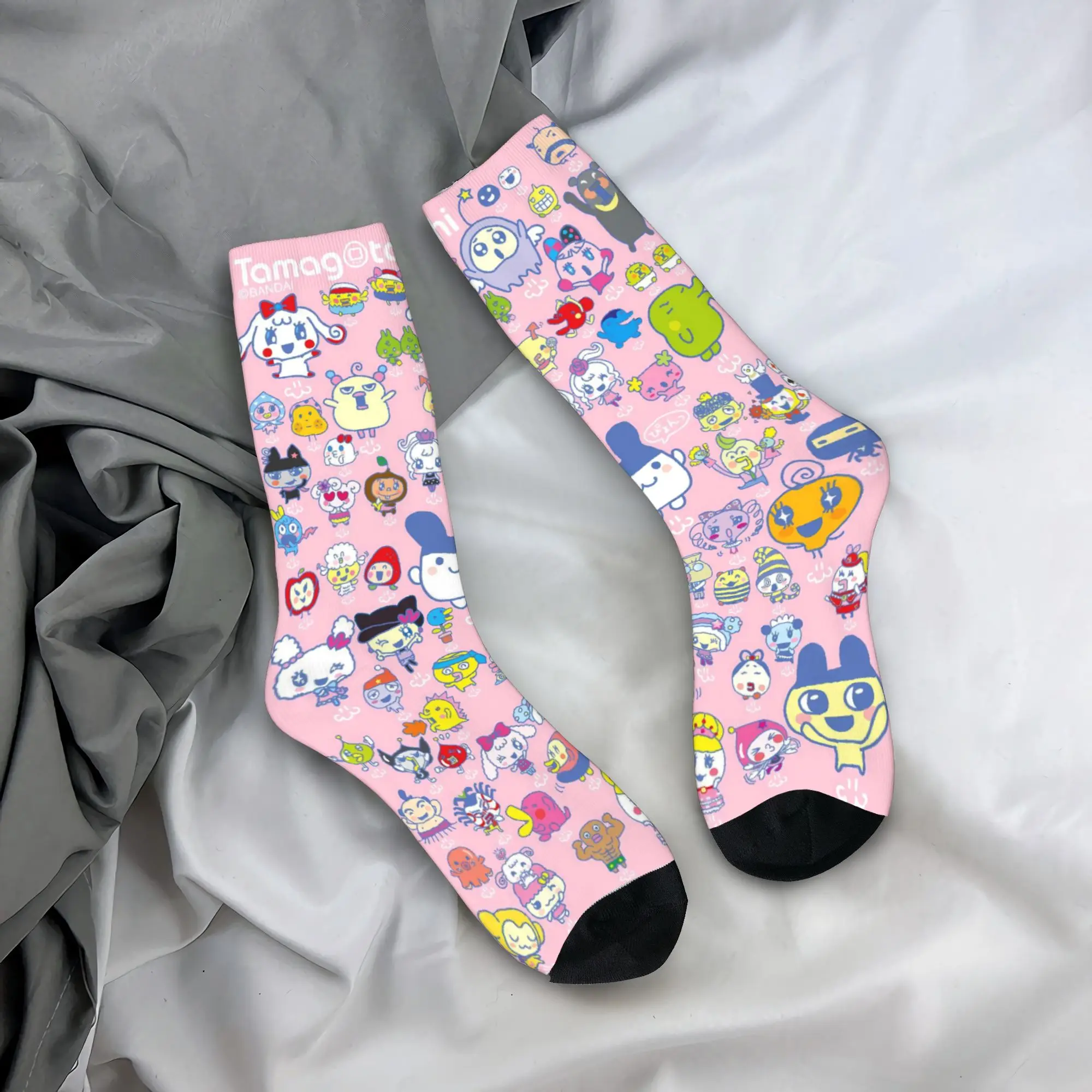 

Tamagotchi Stockings Korean Socks Women Men Soft Breathable Socks Autumn Outdoor Design Non Slip Socks Gift