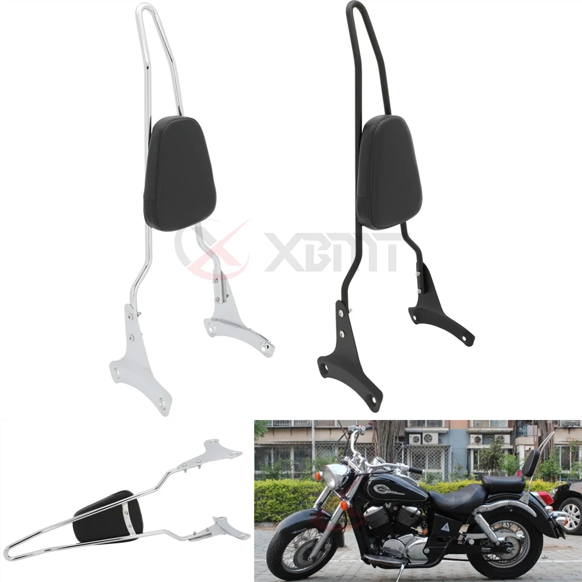 Oparcie pasażera motocykla Sissy Bar dla Honda Shadow ACE 400 750 VT400 VT750 1997 1998 1999 2000 2001 2002 2003