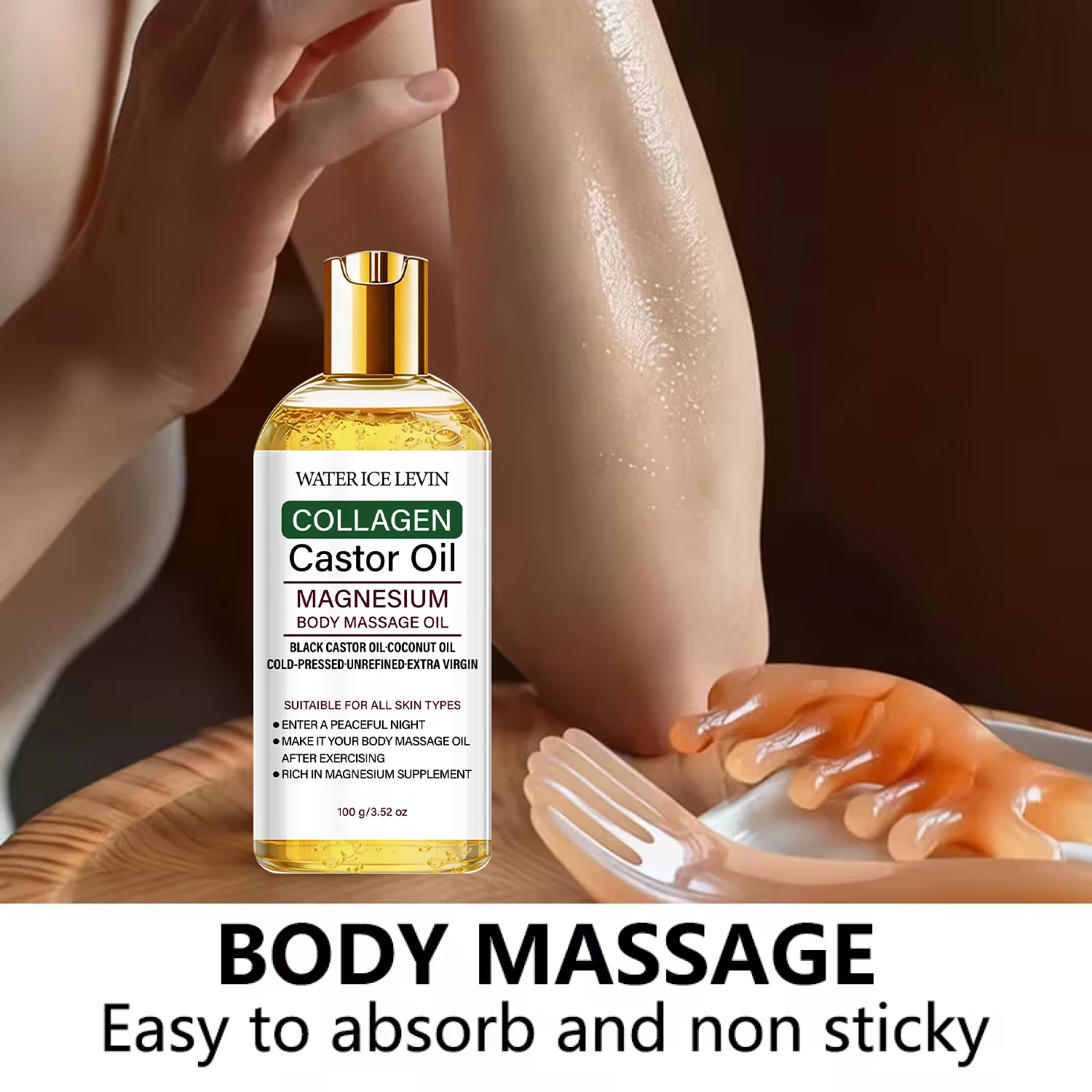 Lightweight Body Massage Oil C - Castor Oil Cold Press ulasan dan harga
