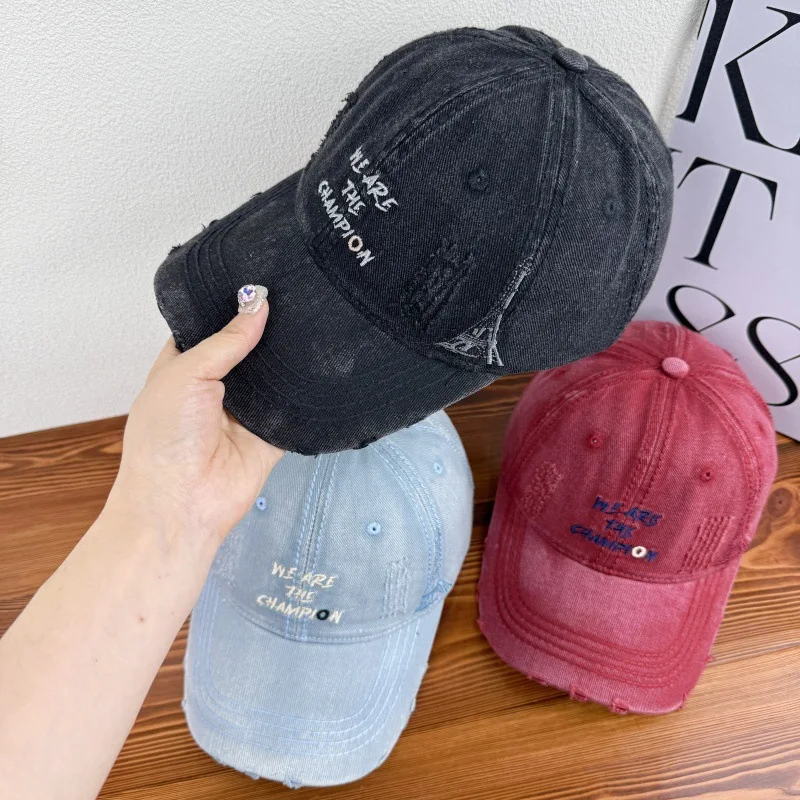 good quality cotton baseball cap women men vintage distressed spring summer caps unisex
