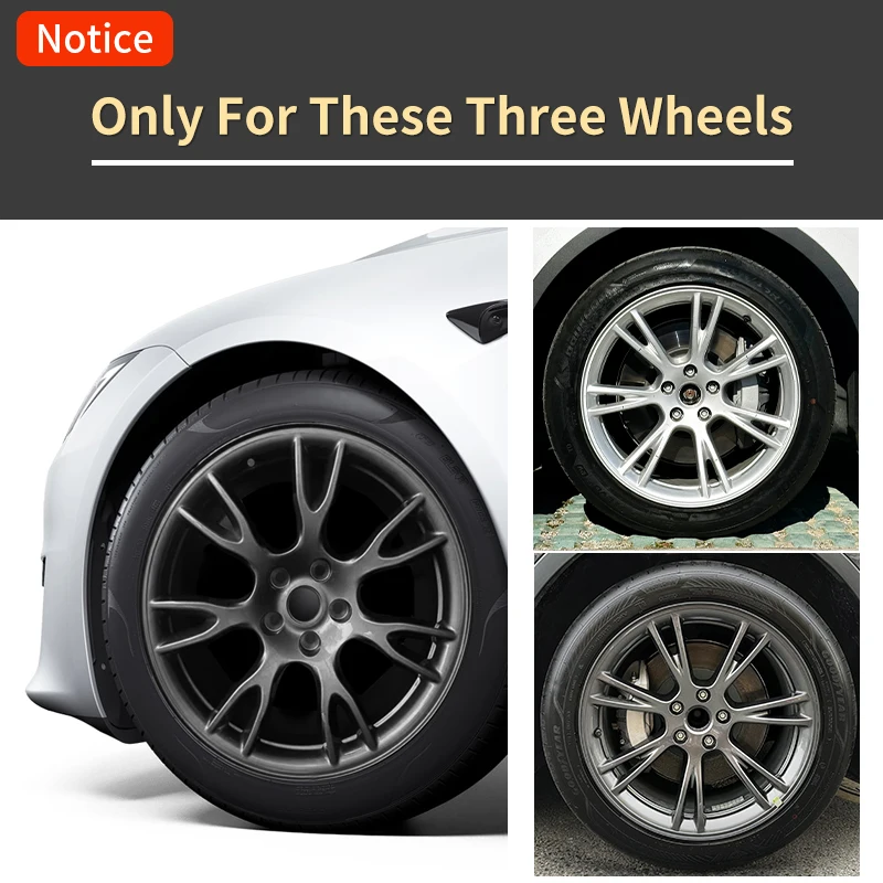 4PCS/Set Hubcaps 19 inches Full Coverage Arachnid Wheel Cover Cap Design for Tesla Model S/ Model Y Automobile Accessories