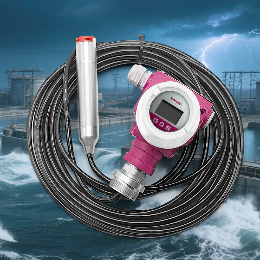 Multi-protection Anti-leakage Water tank Level Gauge 4-20 MA Submersible Level Sensor Measurement Transmitter 12 VDC