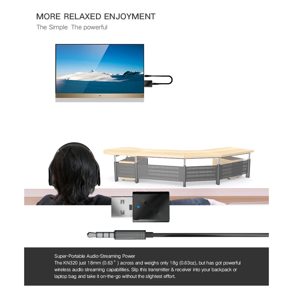 Wireless Music Streaming Receiver Multi-Geräte-Kompatibilität Audio-Adapter-Verbindung Sound lautsprecher mit geringer Latenz