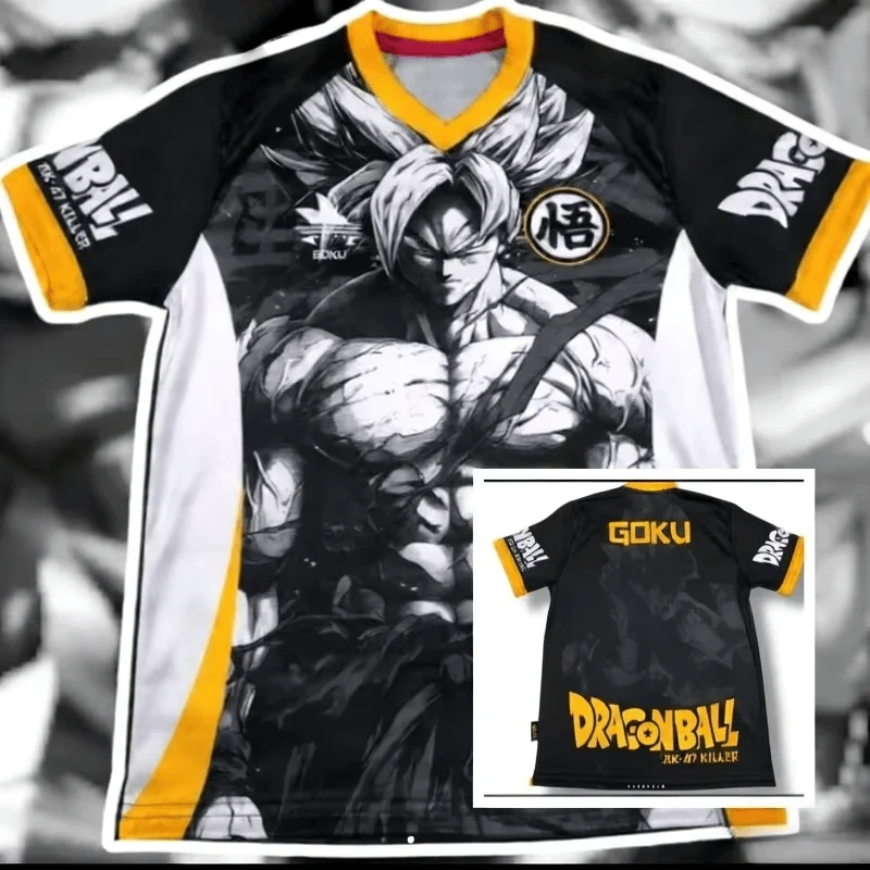 Sommer 2026 Bestseller Herren Sporttrikots T-Shirt Japanisches Dragon Ball Anime Bedrucktes T-Shirt Atmungsaktiv und Schnelltrocknend