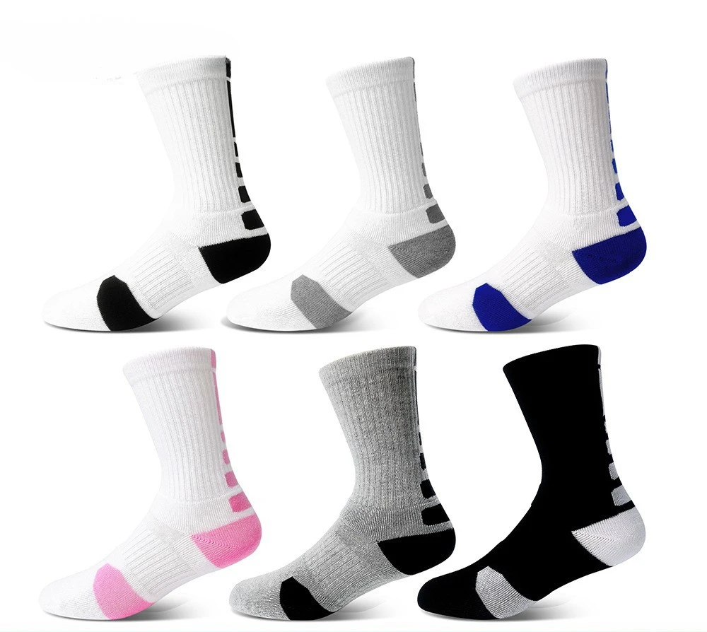 Mesh Sports Terry Socks Cushioned Moisture-managing and Durable Reduces Foot for Running Hiking Cycling Baskateball