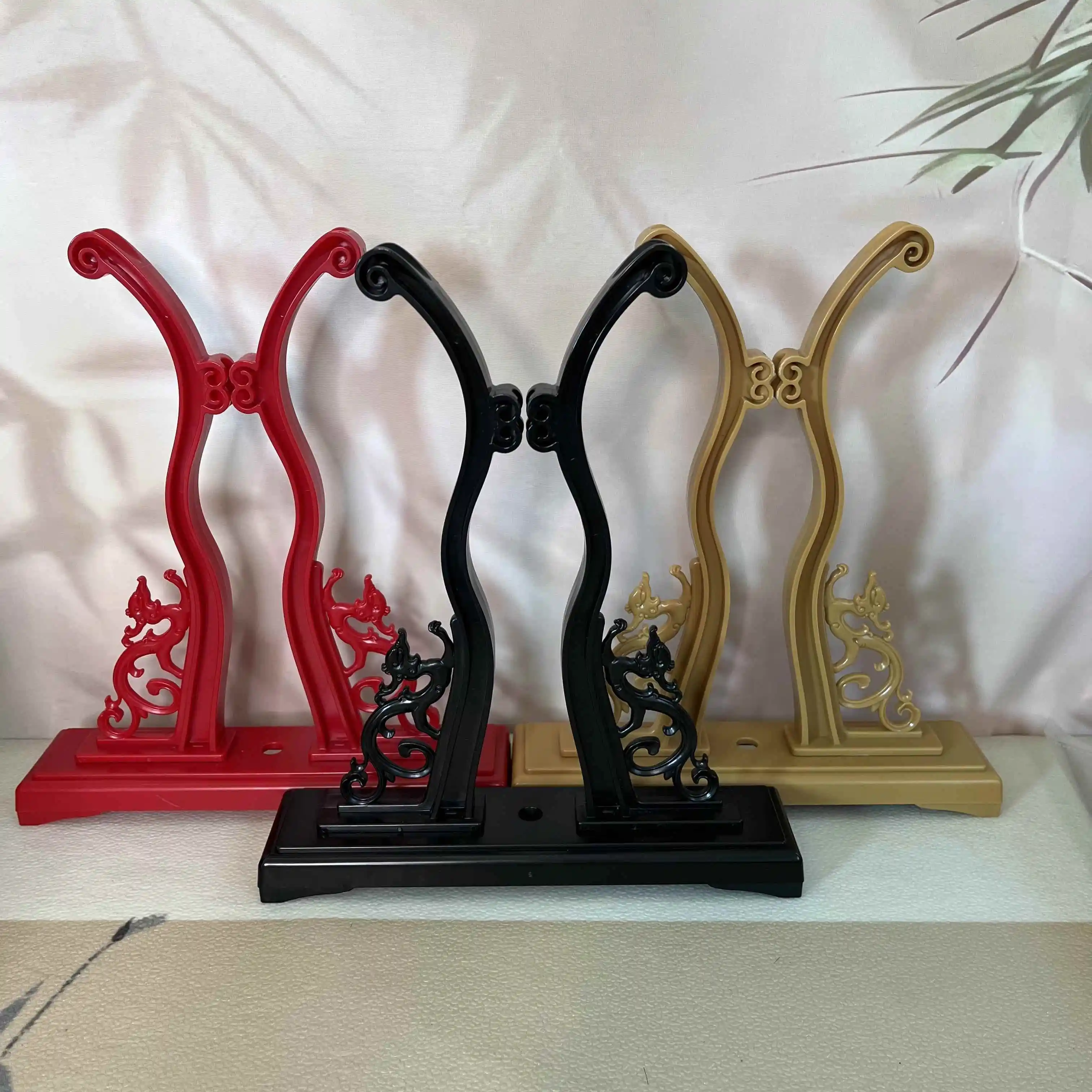 Detachable Fan Stand Holder Display Black Yellow Red Color Fan Base Bracket round Fan Frame Fan Rest Home Use Fan Accessories
