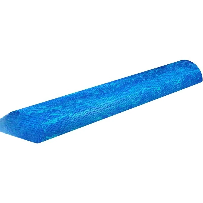 

EVA Firm Foam Roller for Physical Therapy Half Yoga Back Roller for Muscle Massage, Back Pain Relief - 36 in - Blue & Gr
