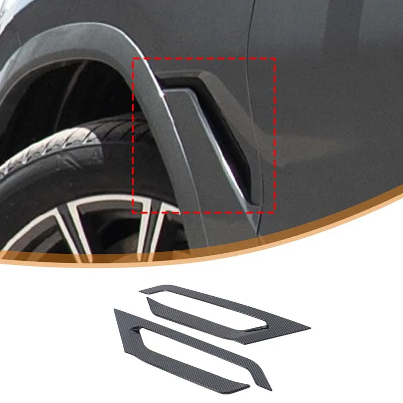 

For BMW X6 G06 2020-2025 2pcs Car Side Spoiler Wind Knife Trim Side Fender Vent Frame Decoration Stickers Car Accessories