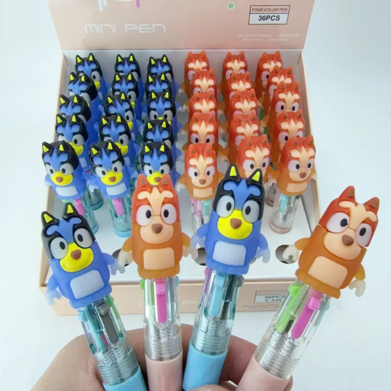 

Набор канцелярских принадлежностей Blueys 4-в-1: многоцветная ручка, 4-цветная шариковая ручка, милый блокнот, ручка с привлекательным дизайном для школьников