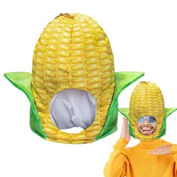 Corn Headgear Comfortable Role Play for Adults Creative Corn Hat Costume Head Cover Cosplay Accessories