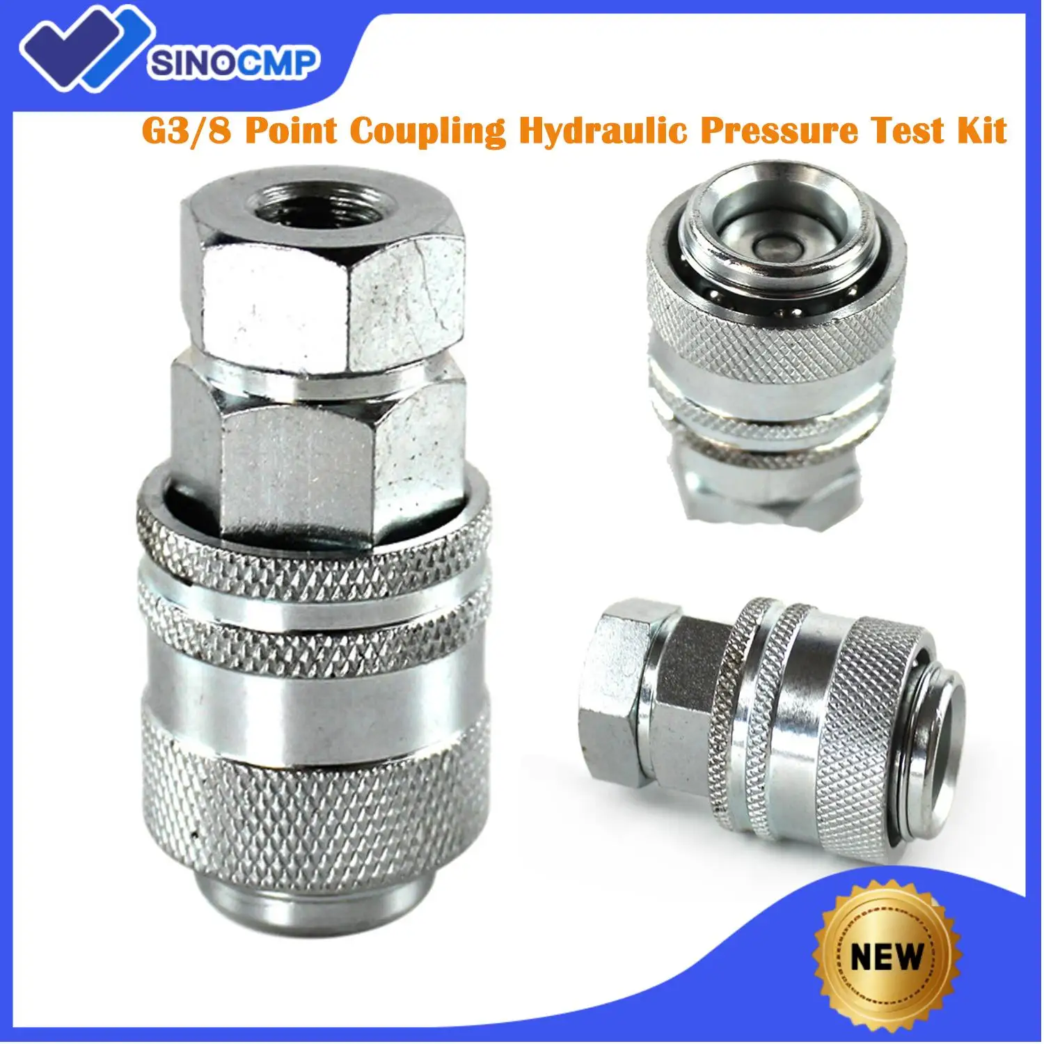 

1 шт. G3/8 точечная муфта, комплект для проверки гидравлического давления для CAT John Deere, корпус Bobcat, новый Голландия, детали быстрого разъема, новый