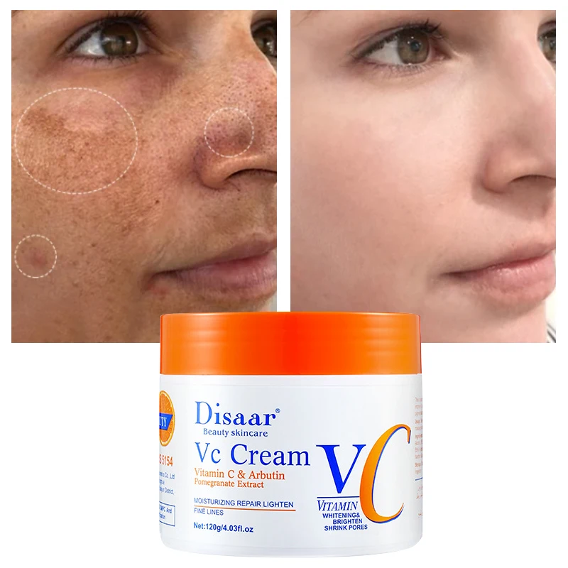 

Vitamin C Face Cream Pigments Dark Spots Removal Whitening Moisturizing Lightening Skin Care Products Beauty Health 120g