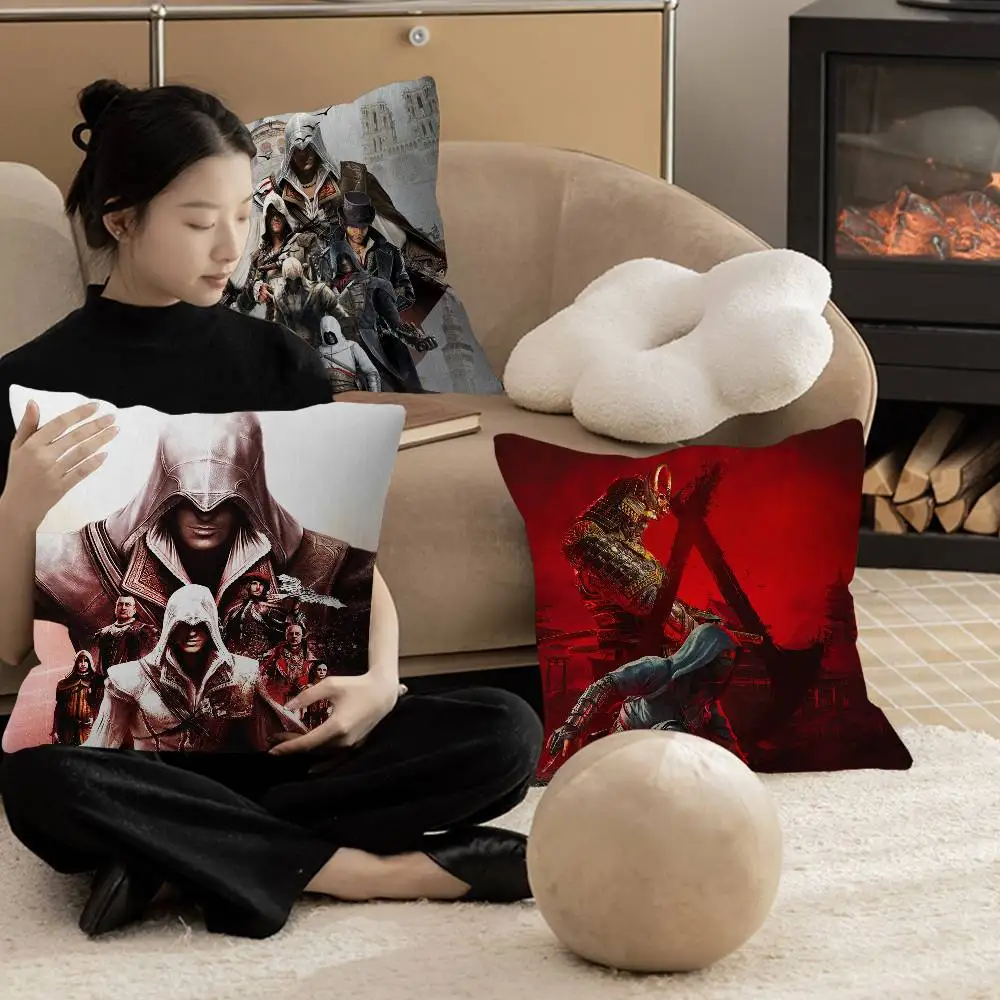 

Game A-ASSASIN C-CREED Personalized Pillow Cover Kids Bedroom Wild Party Decor Pillowcase Kid Birthday Shower Gift