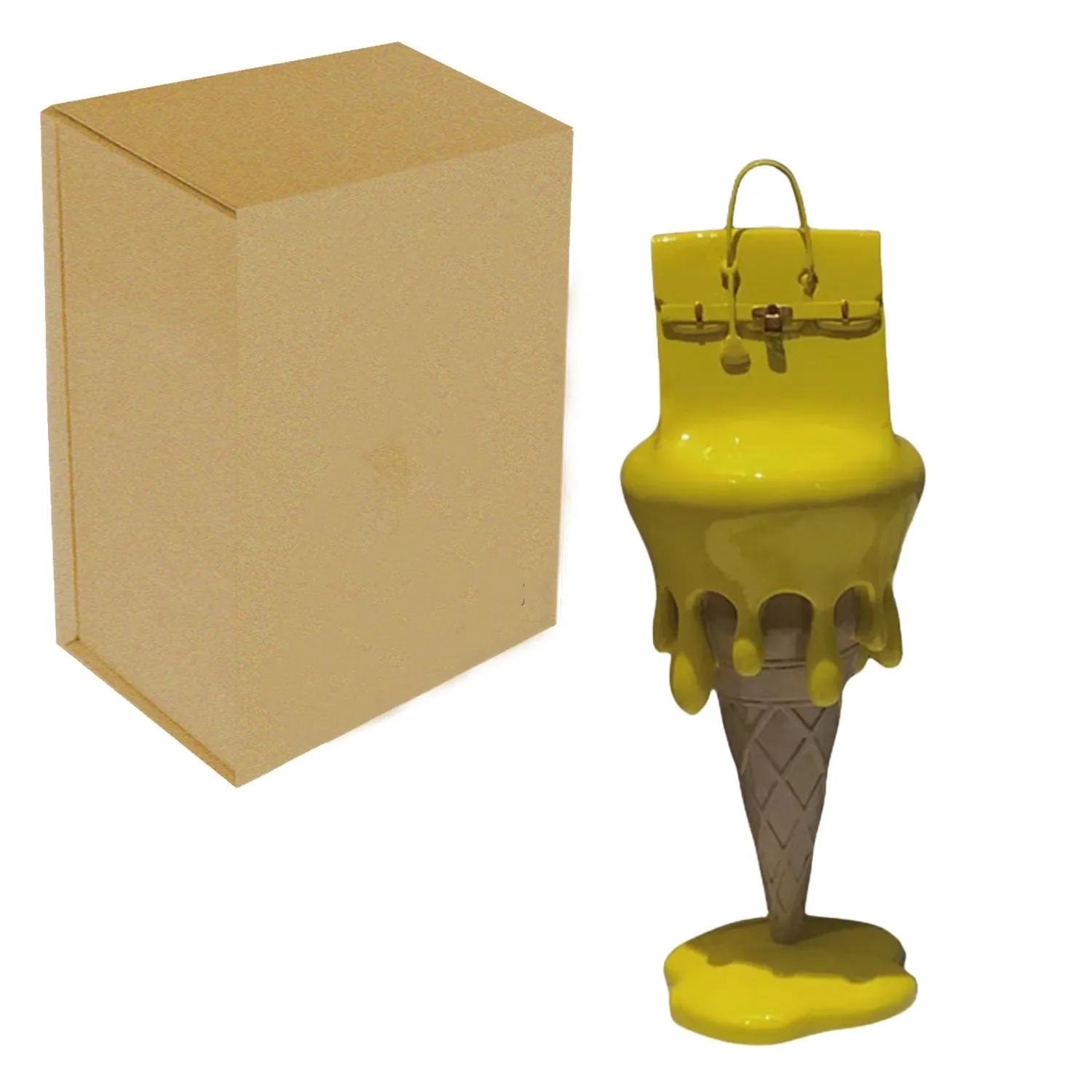 

Nordic Baby Birkream Crafts Statue Art Angels Ice Cream Decoration Bag Sculpture Accessorie Home Luxury Living Room Desk Decor