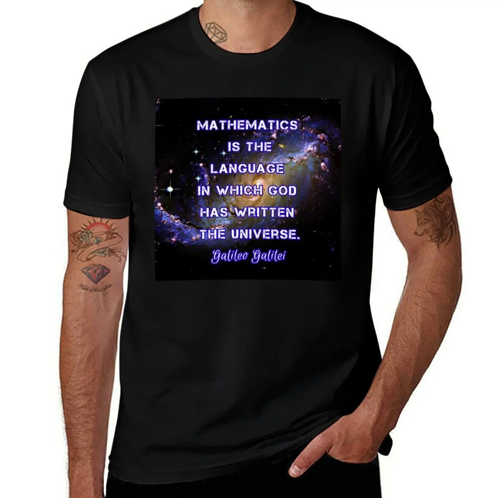 Mathematician Gift God Wrote Universe with Language Mathematics T-Shirt man t shirts for men casual T-Shirt