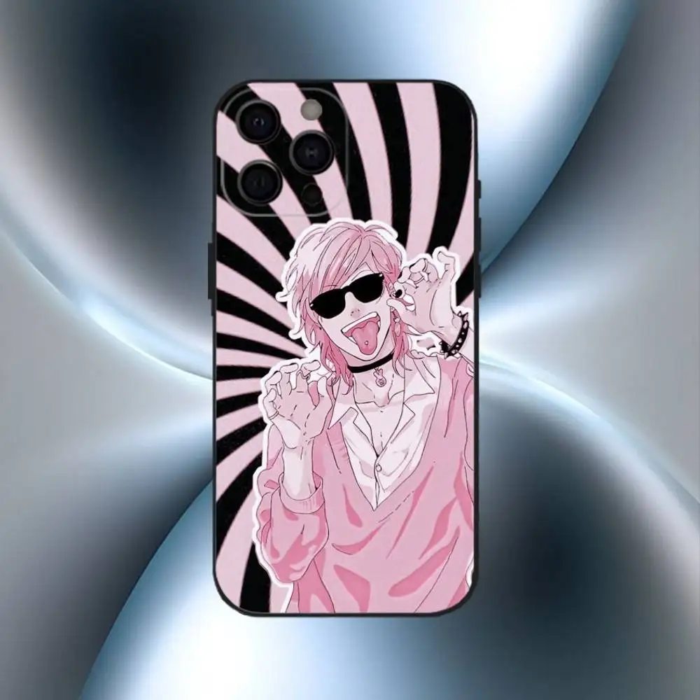 Casing Ponsel Ayato Yuri Y-Yarichin Club Untuk iPhone17,16,15,14,13,12,11 Plus,Pro Max Bahan Lembut Warna Hitam