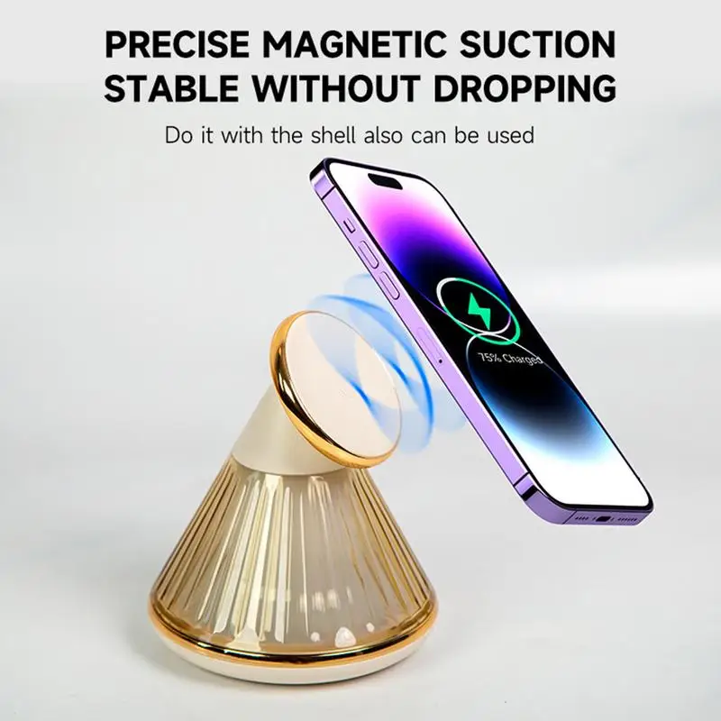Wireless Charger Night Light High Quality Stylish and Unique Distinctive Conical Design Perfect For Home Bedroom Ambiance
