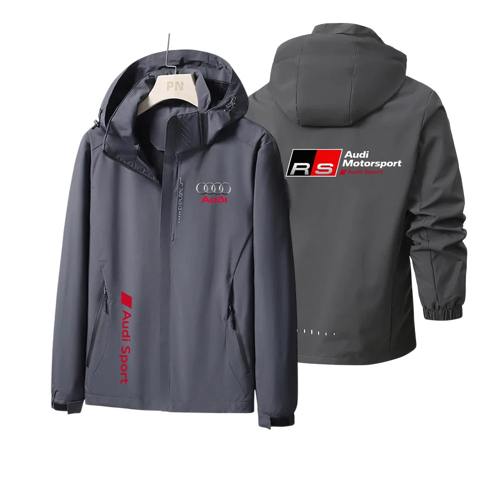 The Men's and Women's Casual Zip-Up Sports Jacket for Audi Team, a Windproof Outdoor Racing Jacket, Will Be Dispatched Quickly. - view 6