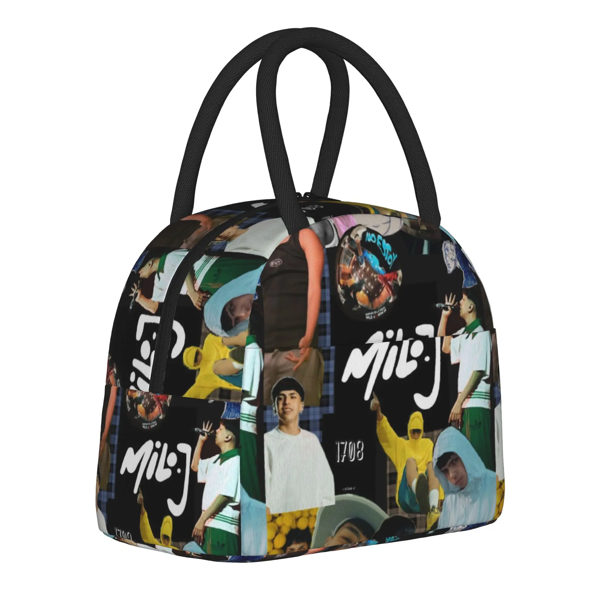 Milo J Rapper Music Album Tour Merch Insulated Lunch Bag For Picnic  Food Container Reusable Cooler Thermal Lunch Boxes
