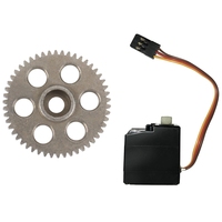 2 Pcs For HBX 16889 16889A 16890 16890A SG 1601 SG 1602 RC Car Parts, 3 Wire Brushless Servo & Metal Spur Gear