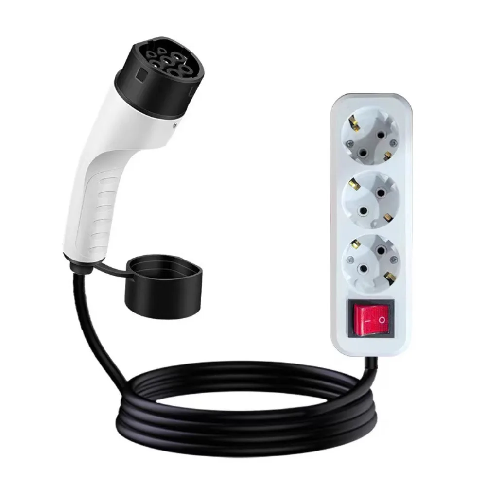 V2L AC220V EV Discharger  Type2  UK/EU  Socket  Electric Car Power Output Converter for Air Conditione  Home Appliancesr