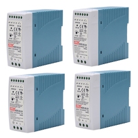 Promotion! 4X MDR-60 24V 60W Din Rail Power Supply Ac-Dc Driver Voltage Regulator Power Suply 110V 220V